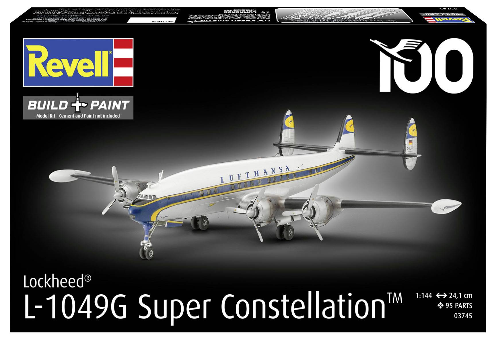 Revell 03745 Lockheed L-1049G Super Constellation Flugmodell Bausatz 1:144