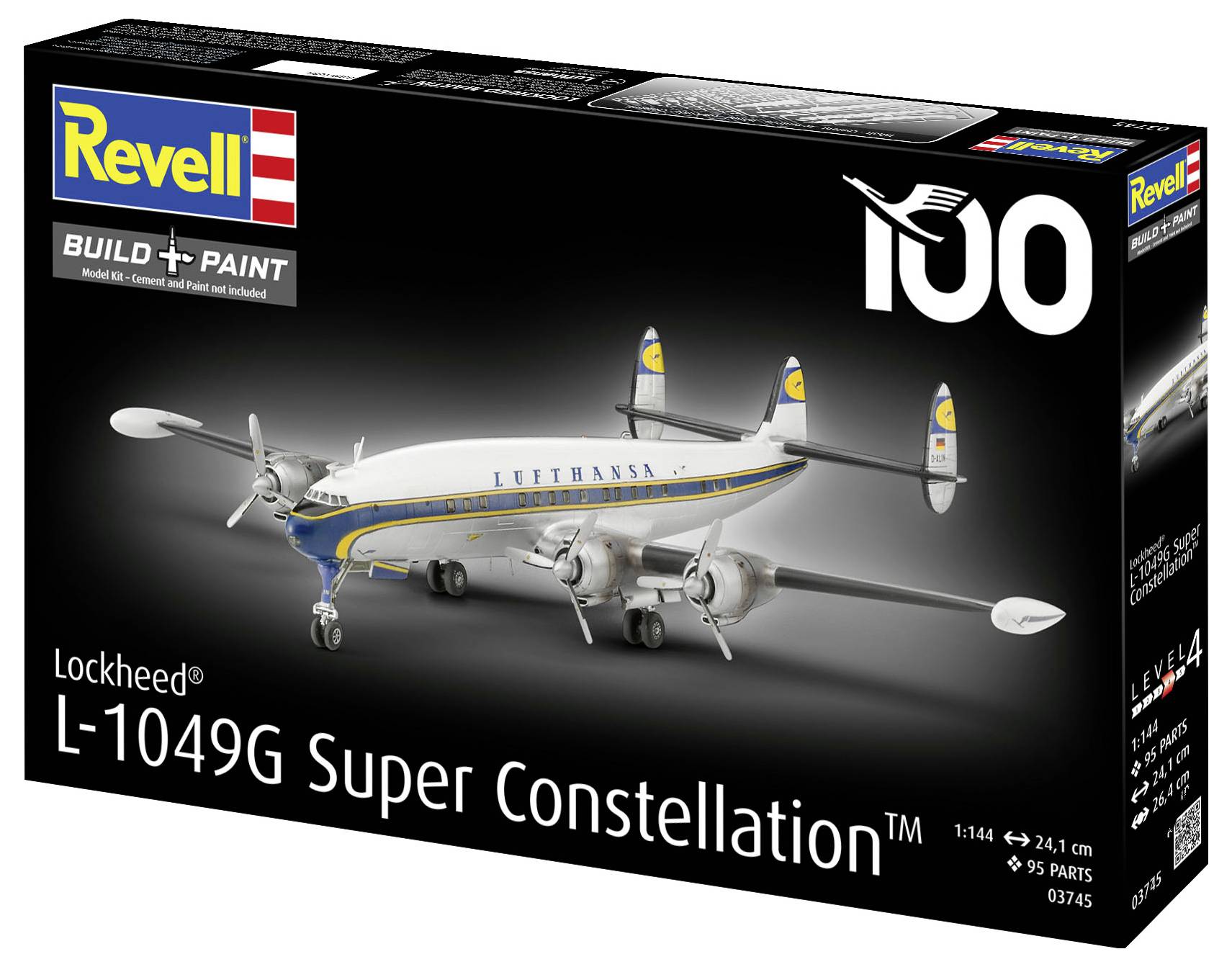 Revell 03745 Lockheed L-1049G Super Constellation Flugmodell Bausatz 1:144
