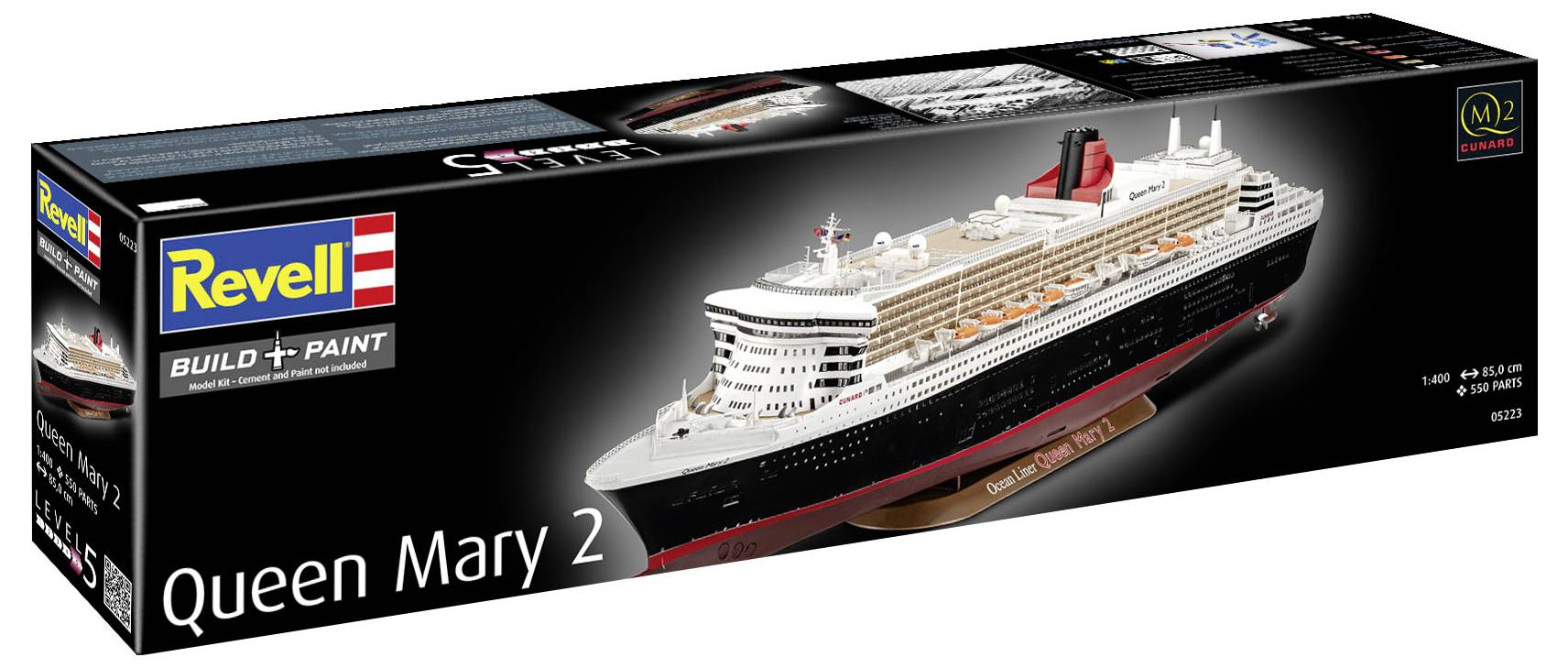 Revell 05223 "Queen Mary 2" Schiffsmodell Bausatz 1:400