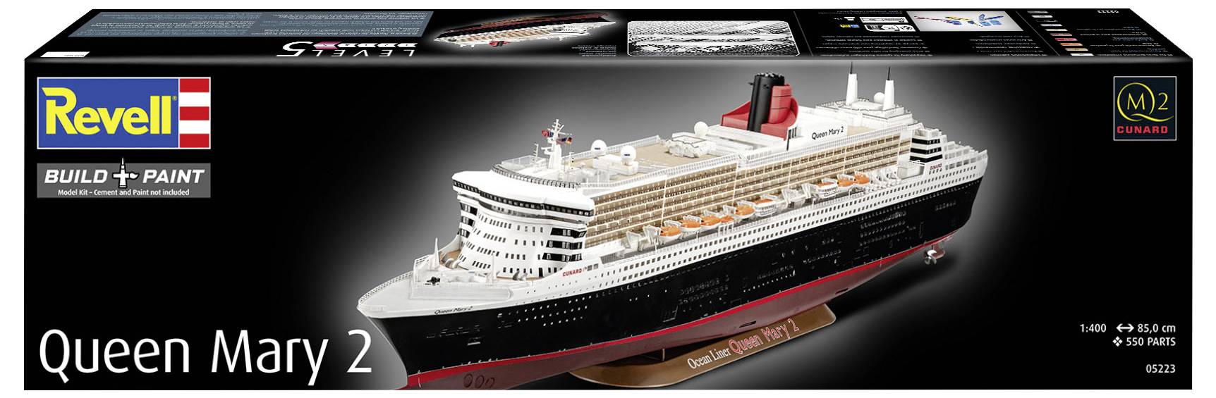 Revell 05223 "Queen Mary 2" Schiffsmodell Bausatz 1:400
