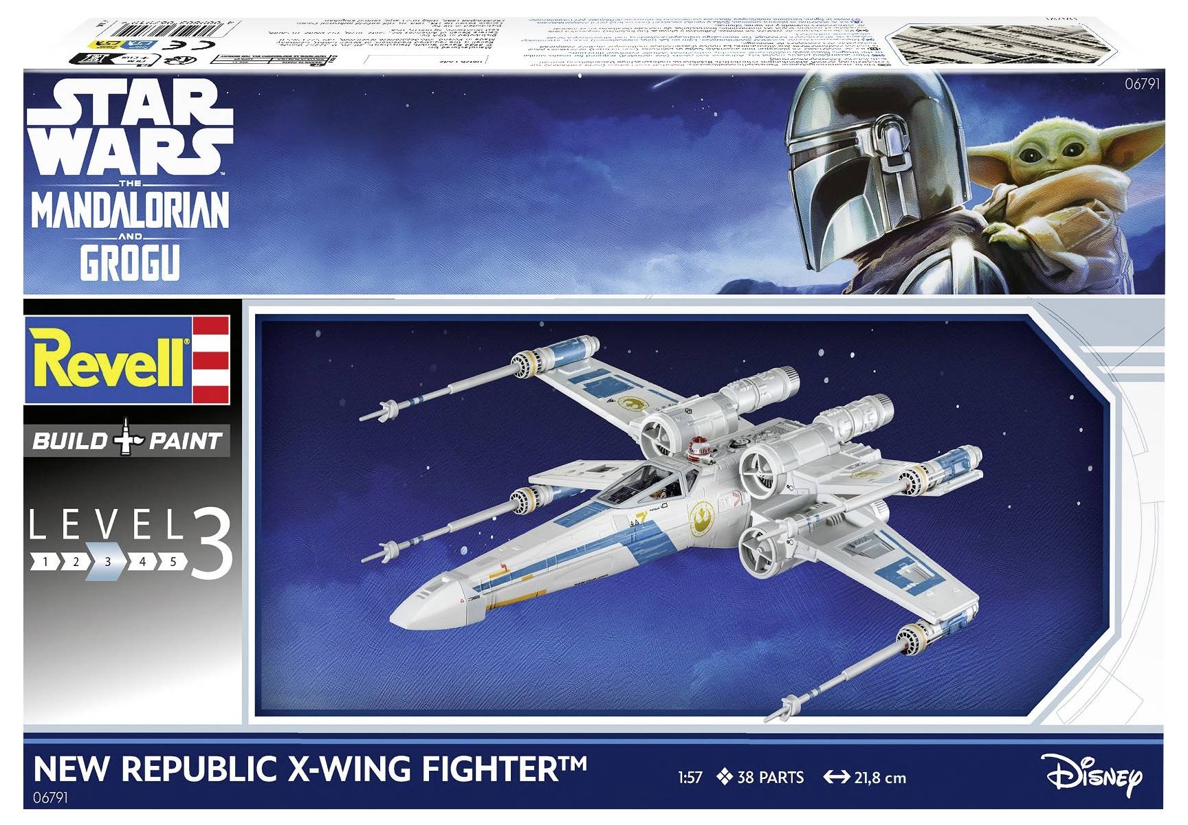 Revell 06791 "The Mandalorian: New Republic X-Wing Fighter" Raumfahrtmodell Bausatz 1:57