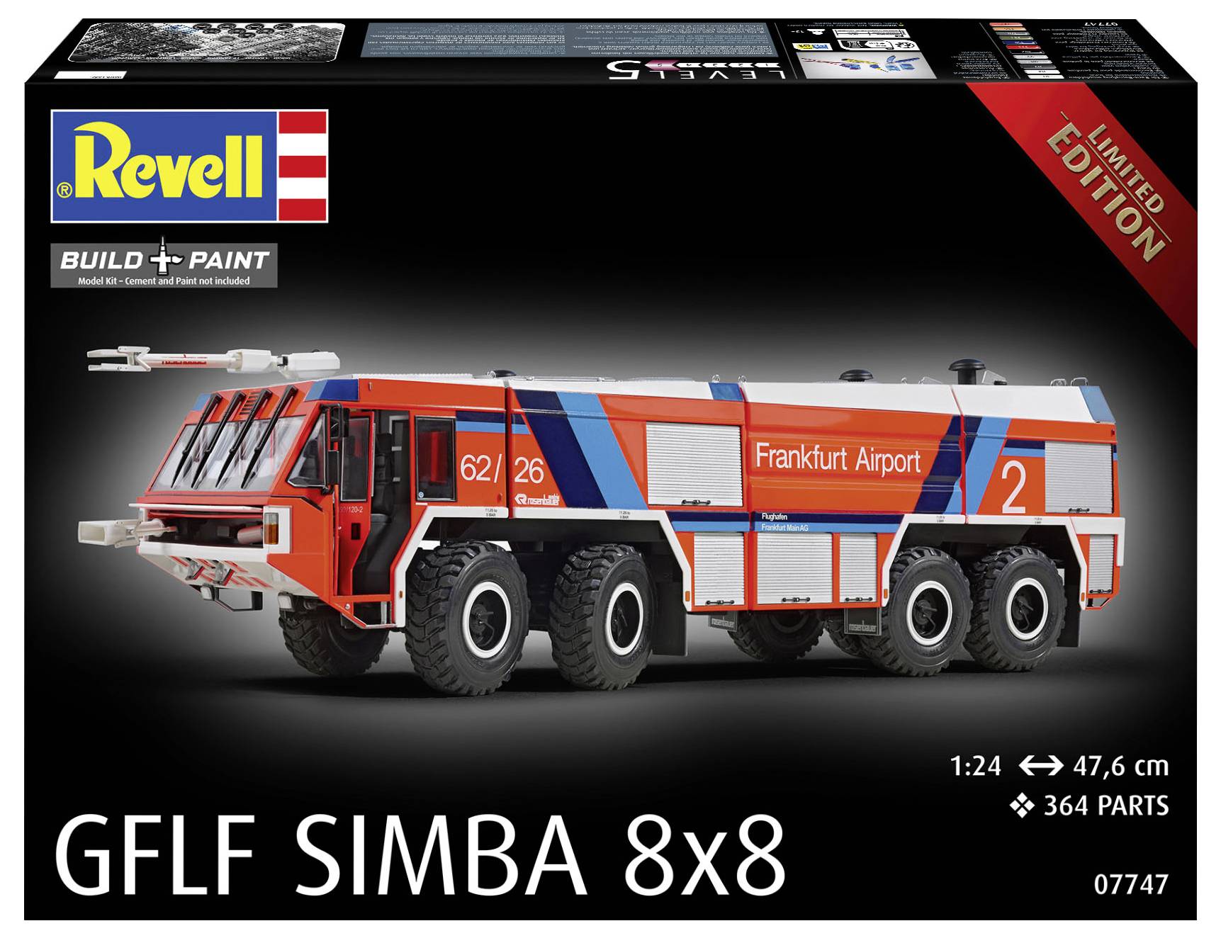 Revell 07747 GFLF Simba 8x8 Feuerwehrauto Bausatz 1:24