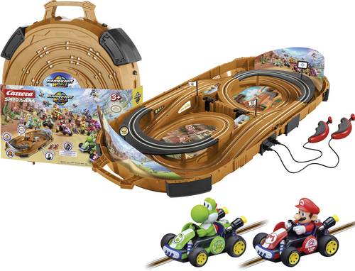 Carrera 20016005 Speed Arena „Mario Kart World“ – Mario vs. Yoshi Start-Set