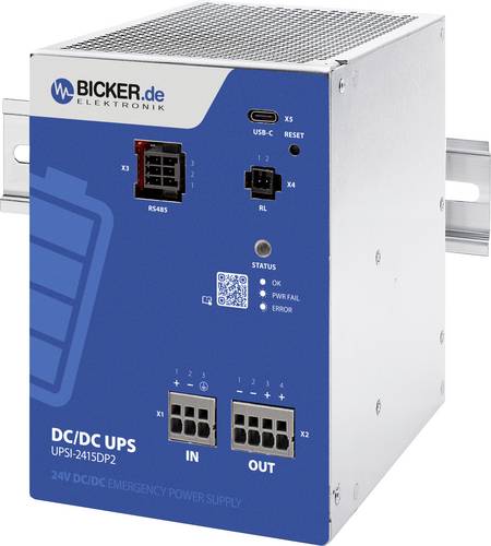 Bicker Elektronik UPSI-2415DP2 Industrielle USV-Anlage (DIN Rail)