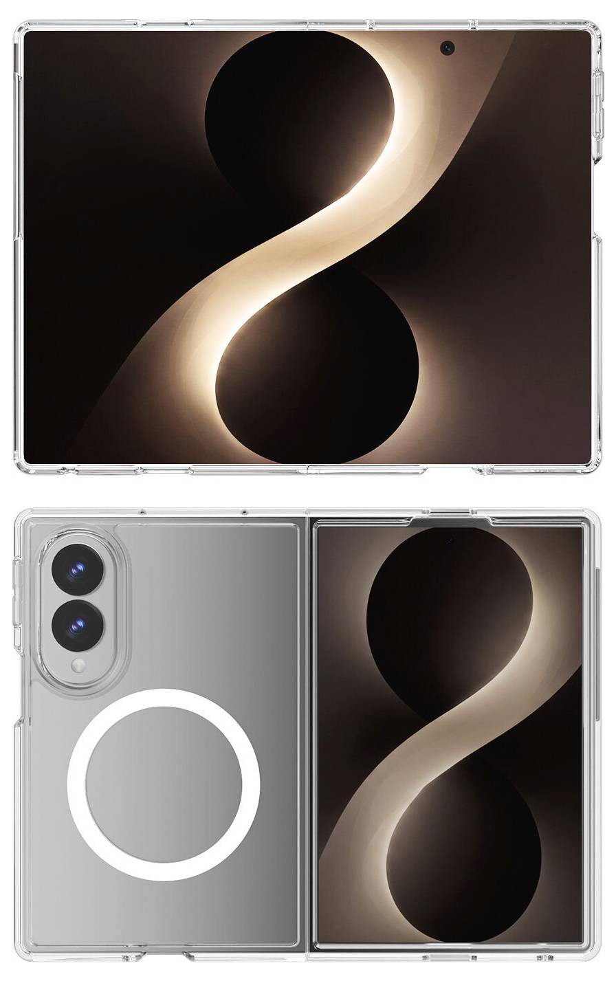 4Smarts 360° Protection Se Hülle + Schutzglas Set Samsung Galaxy Z Fold8 Transparent Induktives Laden 541877