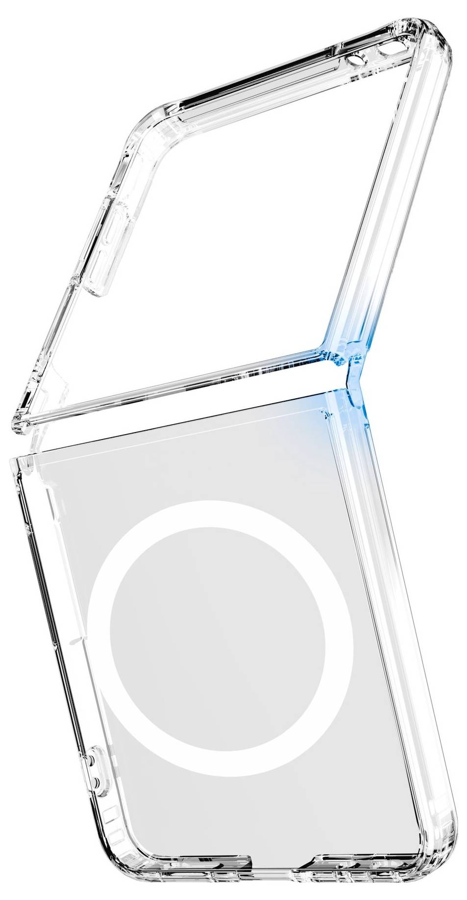 Cellularline Impact Clear Backcover Samsung Galaxy Z Flip 8 Transparent Induktives Laden IMPACTMAGALZFLIP8T