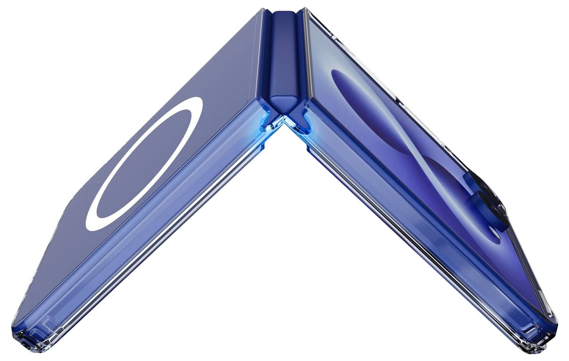 Cellularline Impact Clear Backcover Samsung Galaxy Z Flip 8 Transparent Induktives Laden IMPACTMAGALZFLIP8T