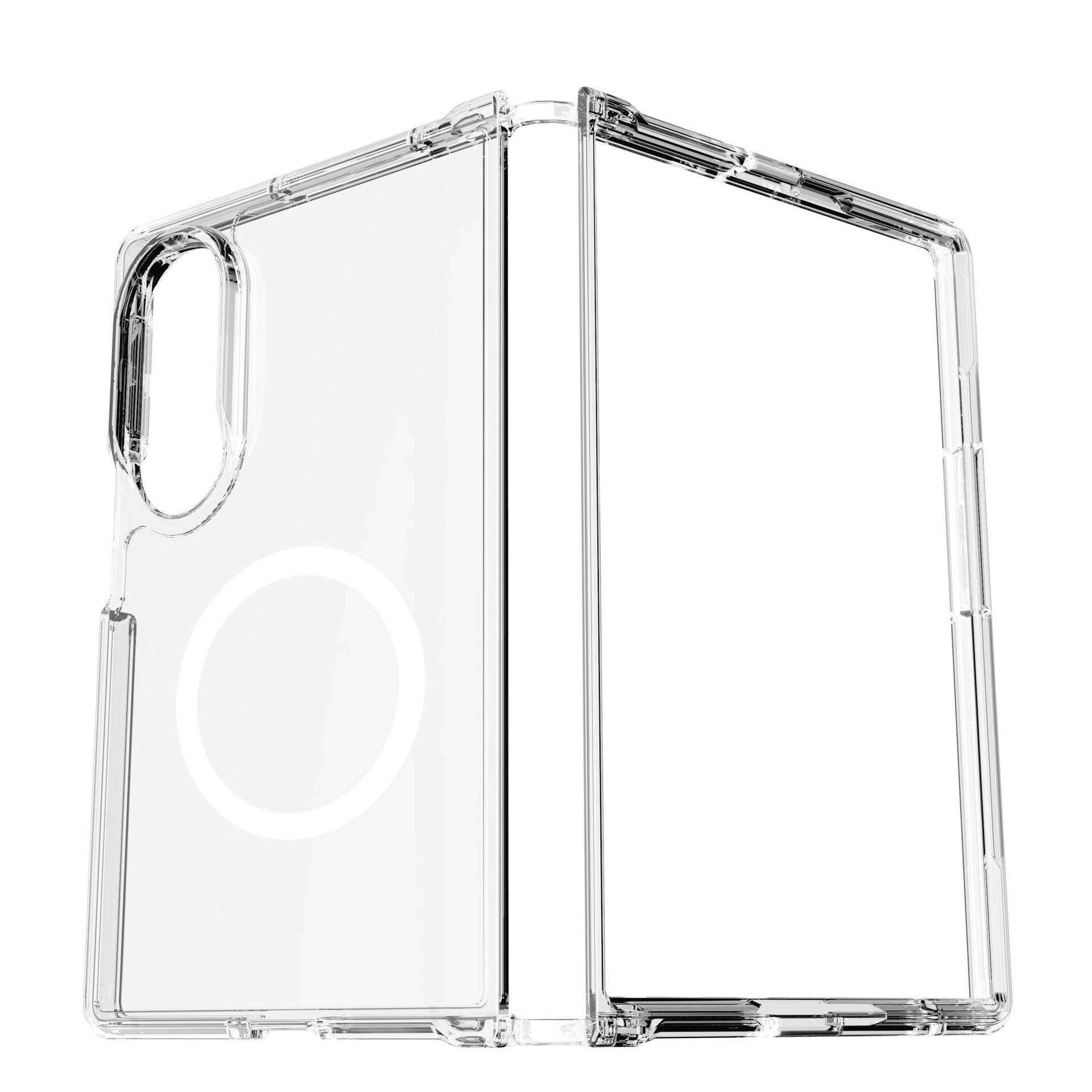 Cellularline Impact Clear Backcover Samsung Galaxy Z Fold 8 Transparent Induktives Laden IMPACTMAGALZWIDET