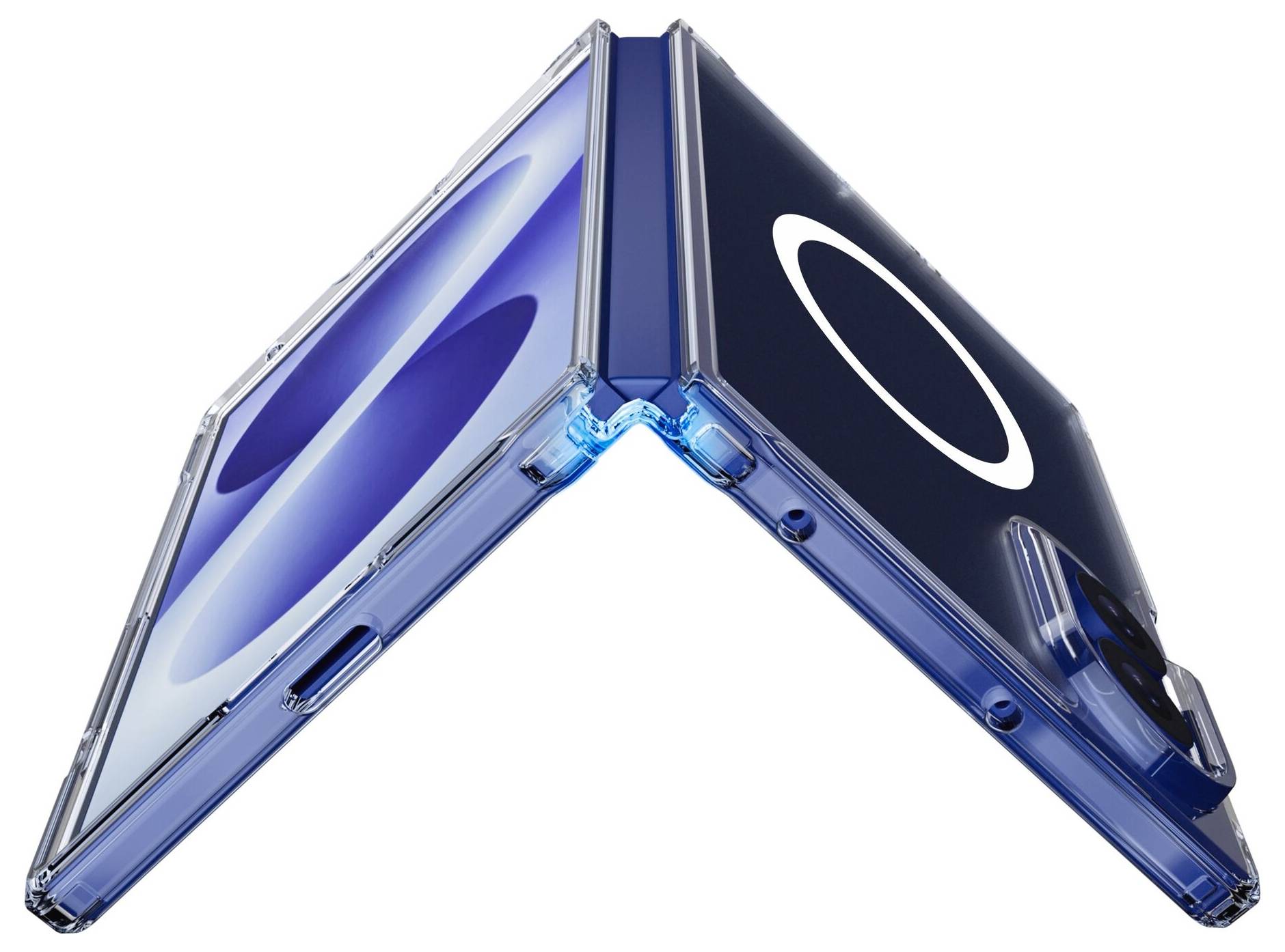 Cellularline Impact Clear Backcover Samsung Galaxy Z Fold 8 Transparent Induktives Laden IMPACTMAGALZWIDET