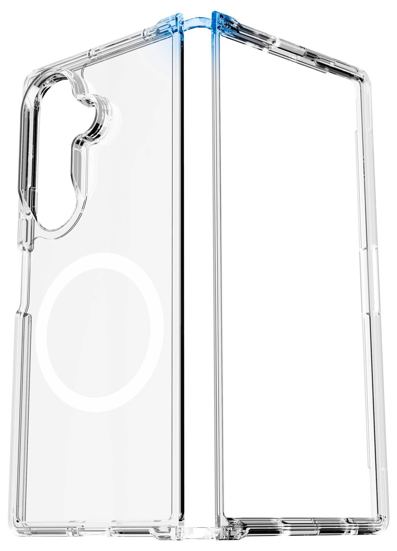 Cellularline Impact Clear Backcover Samsung Galaxy Z Fold 8 Transparent Induktives Laden IMPACTMAGALZFOLD8T