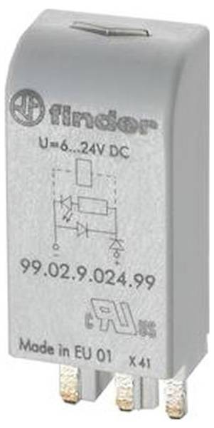 Ein Finder-Elektrisches Relaismodul mit der Bezeichnung „U=6..24V DC