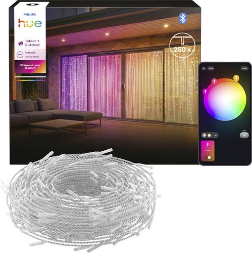 Philips Hue 8721103179890 Lichterkette Innen/Außen netzbetrieben LED Weiß, Mehrfarbig