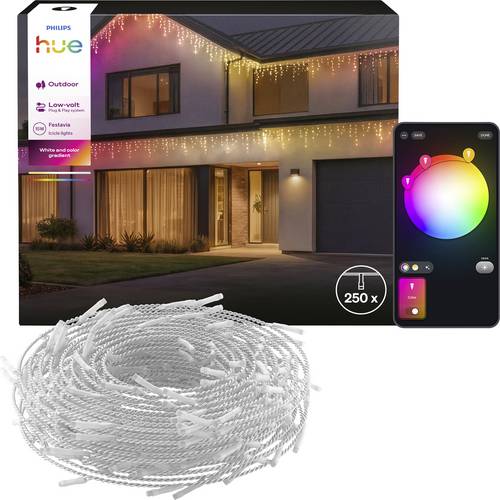 Philips Hue 8721103179999 Lichterkette Innen/Außen netzbetrieben LED Weiß, Mehrfarbig