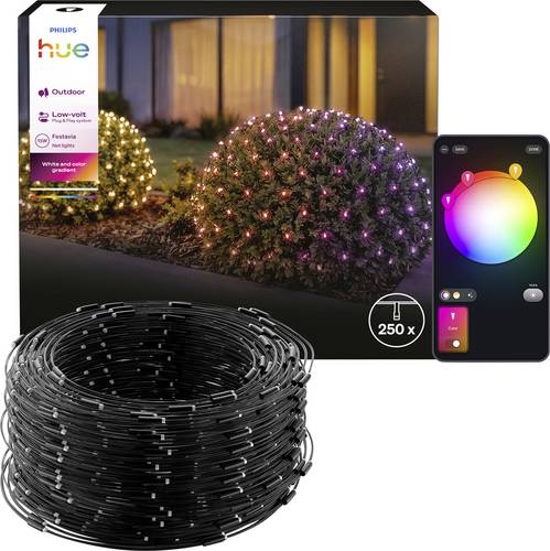 Philips Hue 8721103180070 Lichterkette Innen/Außen netzbetrieben LED Weiß, Mehrfarbig
