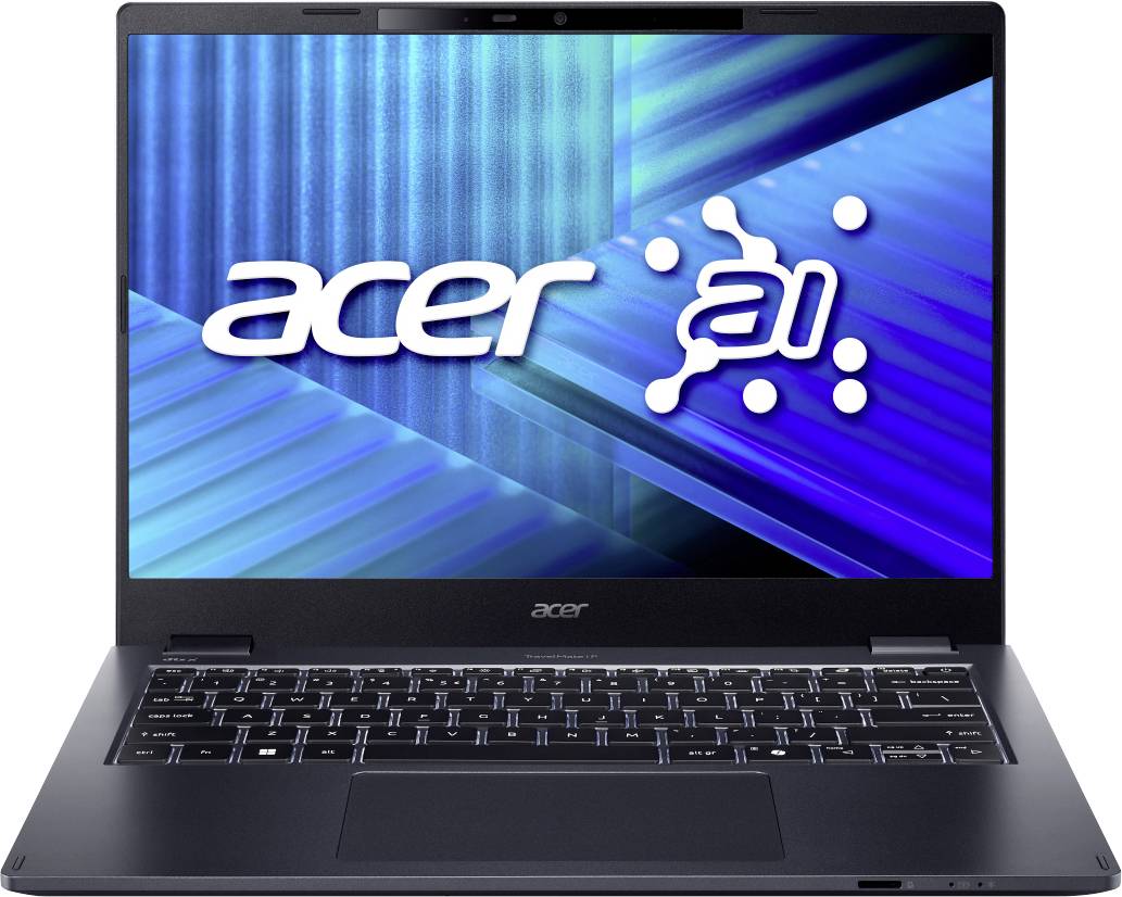 Acer Laptop Vorderansicht mit blauem 