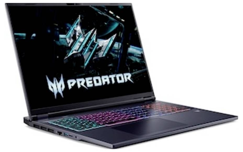 Acer Notebook 45.7cm (18 Zoll) WQXGA Intel® Core™ Ultra 9 290HX Plus 8GB RAM 1TB SSD Deutsch, QWERTZ Intel Intel-Grafik NVIDIA