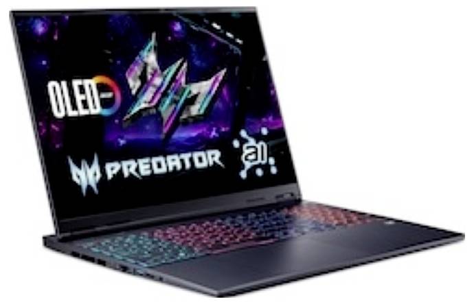 Acer Notebook 40.6cm (16 Zoll) WQXGA Intel® Core™ Ultra 7 255HX 8GB RAM 1TB SSD Deutsch, QWERTZ Intel Intel-Grafik NVIDIA GeForce