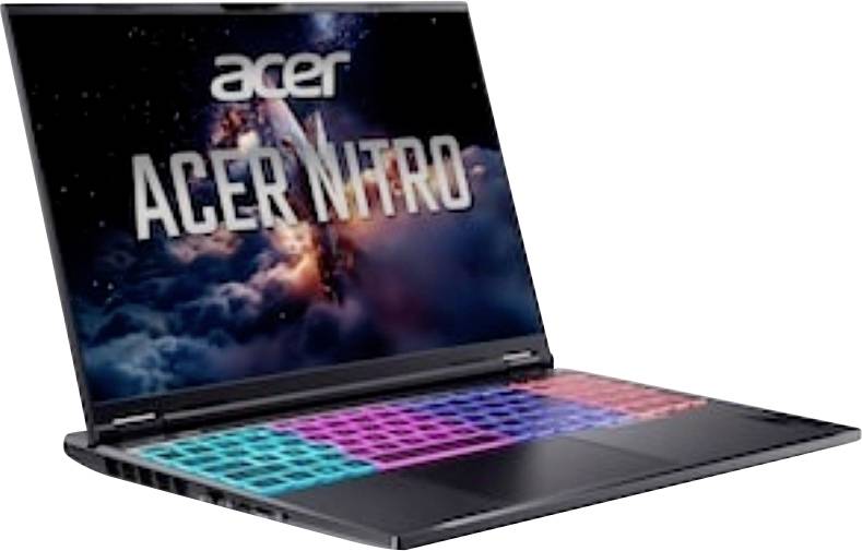Acer Nitro Gaming-Laptop mit beleuchteter RGB-Tastatur und 