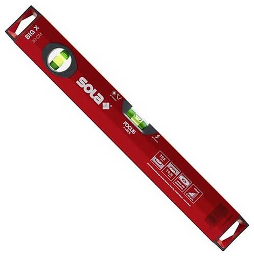 Sola BigX 30 01370301 Leichtmetall-Wasserwaage 300 mm 0.50 mm/m