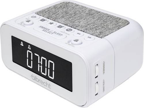 Albrecht DR 451 Radiowecker DAB+, UKW Weiß