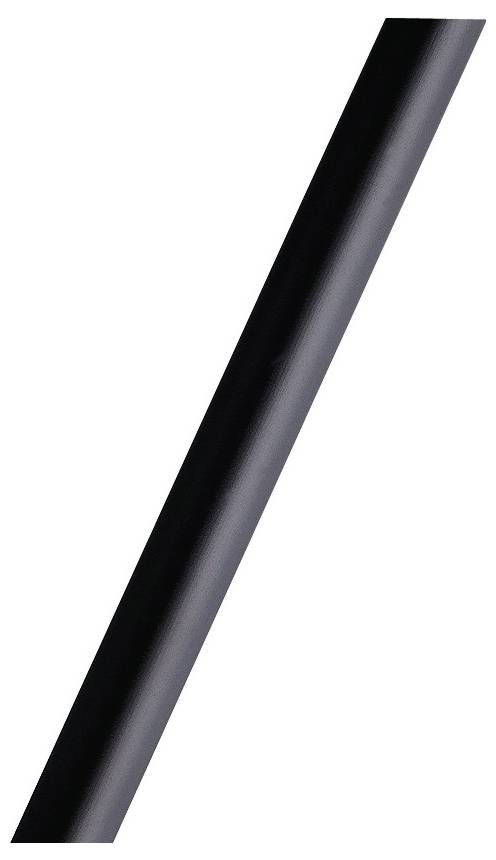 Eine schwarze diagonale Schrägstrichmarkierung auf weißem Hintergrund.