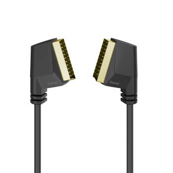 Zwei schwarze HDMI-Kabel mit vergoldeten Steckern, die sich auf weißem Hintergrund gegenüber stehen.