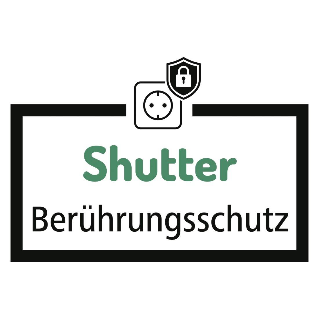 Logo mit der Aufschrift „Shutter Berührungsschutz