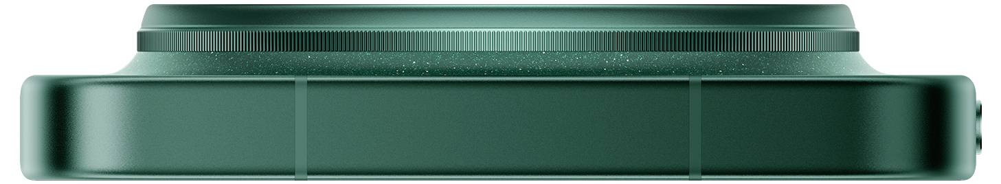 Ein grüner horizontaler batterieähnlicher Balken mit einer metallischen oberen Kante und abgerundeten Endkappen, gezeigt auf weißem Hintergrund.
