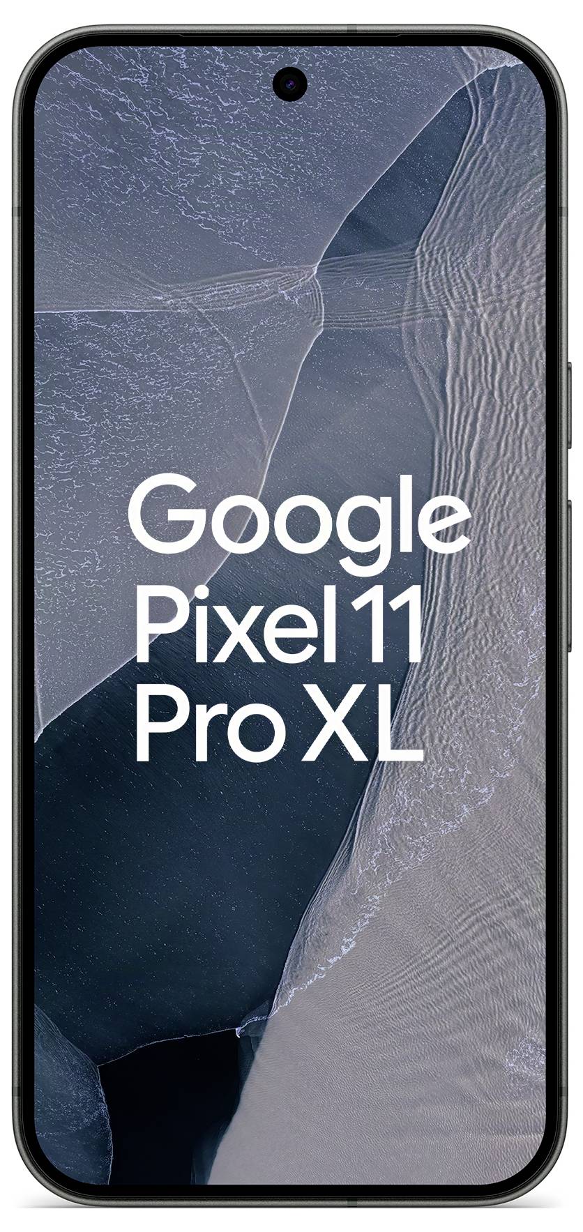 Google Pixel 11 Pro XL Smartphone in Vorderansicht mit dem Text „Google Pixel 11 Pro XL