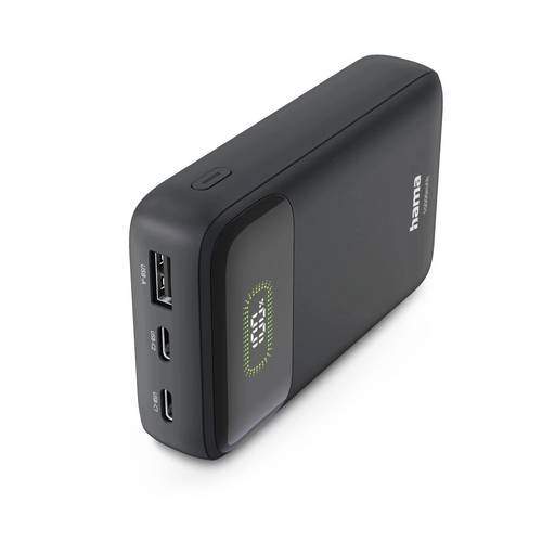 Hama Powerbank 10000 mAh Quick Charge 3.0 LiPo Anthrazit Statusanzeige