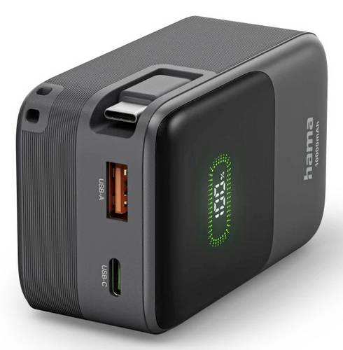 Hama Powerbank 10000 mAh Quick Charge 3.0 LiPo Anthrazit