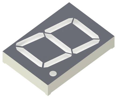 Kingbright 7-Segment-Anzeige Rot 56.9 mm 3.7 V Ziffernanzahl: 1 SA23-12SURKWA Bulk