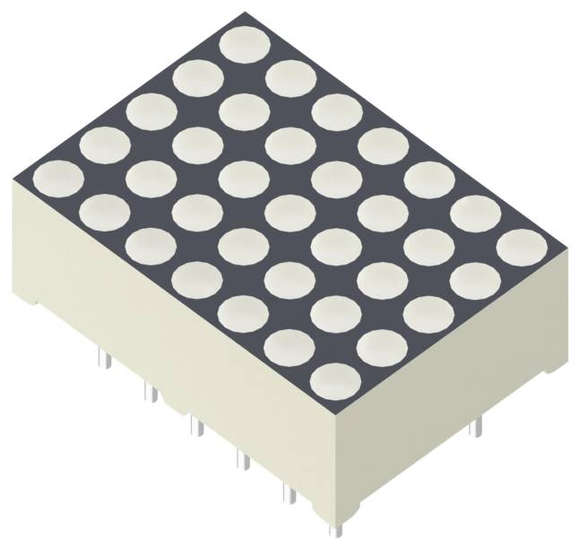 Kingbright Punkt-Matrix-Anzeige Rot 17.78mm 1.95V Ziffernanzahl: 1 TA07-11SURKWA