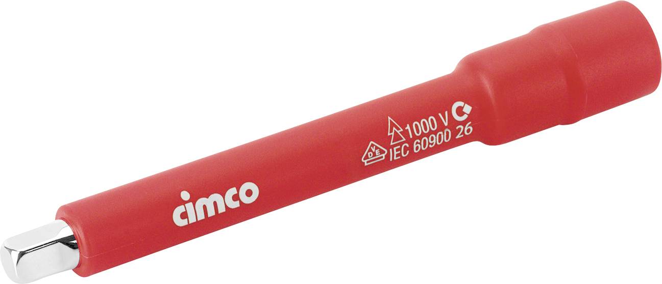 Roter isolierter Cimco-Schraubendrehergriff mit der Bezeichnung „1000V IEC 60900 26