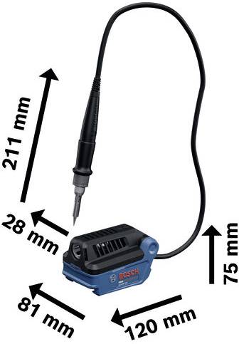 Bosch Professional GLK18V-450 Akku-Lötkolben Meißelform 450°C (max)