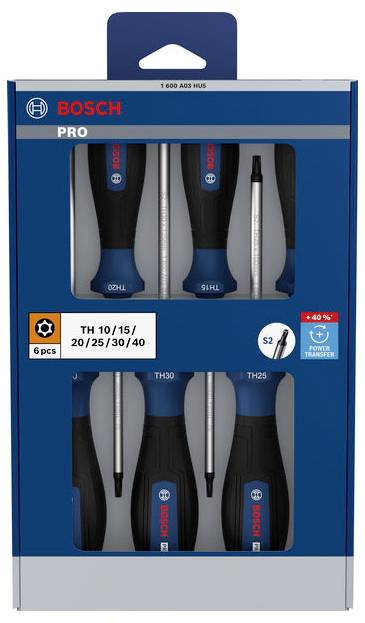 Bosch Professional 1600A03HU5 Schraubendreher-Set TH-Profil