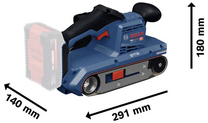 Bosch Professional GBS18V-75 06012C2001 Akku-Bandschleifer