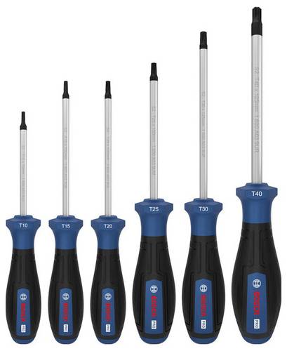 Bosch Professional 1600A039PC Schraubendreher-Set 6teilig TX