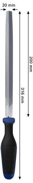 Bosch Professional 1600A03DP2 Dreieckfeile 200mm / 8" 1St.
