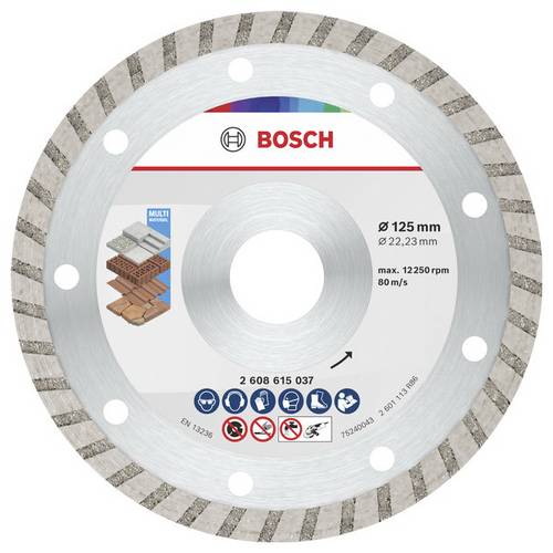 Bosch Accessories 2608615046 2608615046 Diamanttrennscheibe Durchmesser 125 mm Bohrungs-Ø 22.23 mm