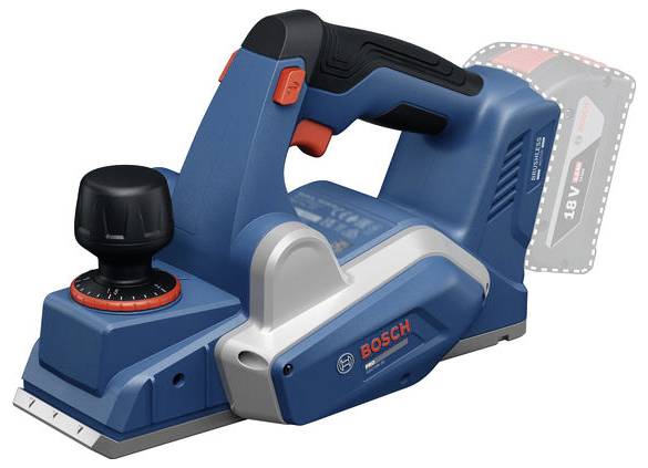 Bosch Professional GHO18V-20 Akku-Hobel Hobel-Breite: 82mm 18V Falztiefe (max.): 9mm