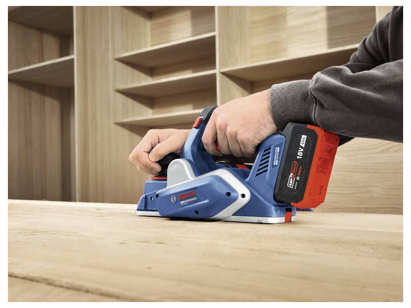 Bosch Professional GHO18V-20 Akku-Hobel Hobel-Breite: 82mm 18V Falztiefe (max.): 9mm