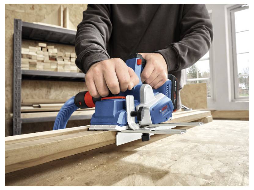 Bosch Professional GHO18V-20 Akku-Hobel Hobel-Breite: 82mm 18V Falztiefe (max.): 9mm