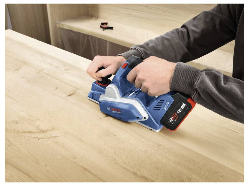 Bosch Professional GHO18V-20 Akku-Hobel Hobel-Breite: 82mm 18V Falztiefe (max.): 9mm