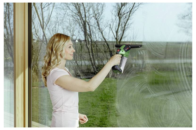Bosch Home and Garden GlassVAC Sprüher-Set Akku-Fenstersauger Anzahl mitgelieferte Akkus 1