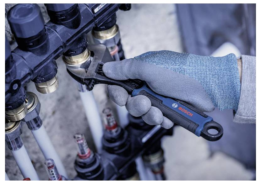 Bosch Professional 1600A03B68 1600A03B68 Rollgabelschlüssel Schlüsselweite (Metrisch) 42mm Schlüsselweite (Zoll) 12"