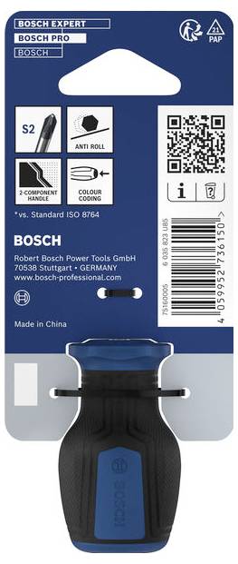 Bosch Professional PRO Stubby-Schraubendreher PH2 x 25mm 1600A039TG Kreuzschlitz-Schraubendreher PH 2 Klingenlänge: 25mm