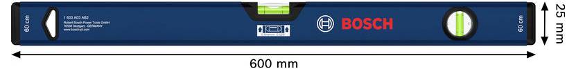 Bosch Professional Kastenwasserwaage 60cm 1600A03AA5 Wasserwaage 600mm