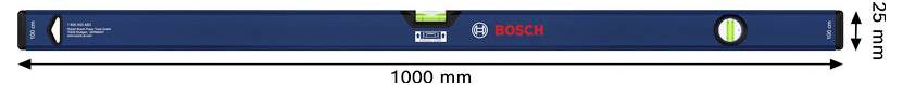 Bosch Professional Kastenwasserwaage 100cm 1600A03AA6 Wasserwaage 1000mm
