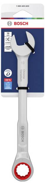 Bosch Professional 1600A03AH3 1600A03AH3 Ratschen-Ring-Maulschlüssel Schlüsselweite (Metrisch) 19mm